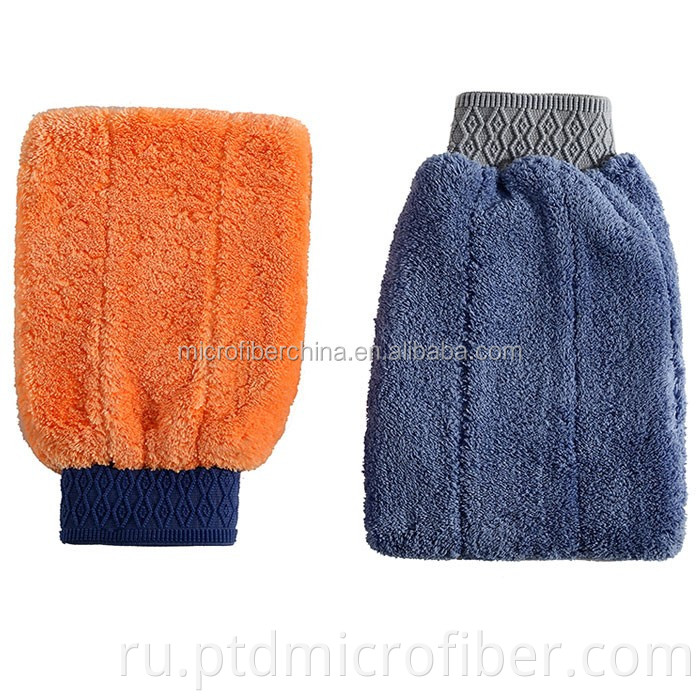 coral fleece cleaning glove